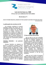 Les entretiens du GIS 